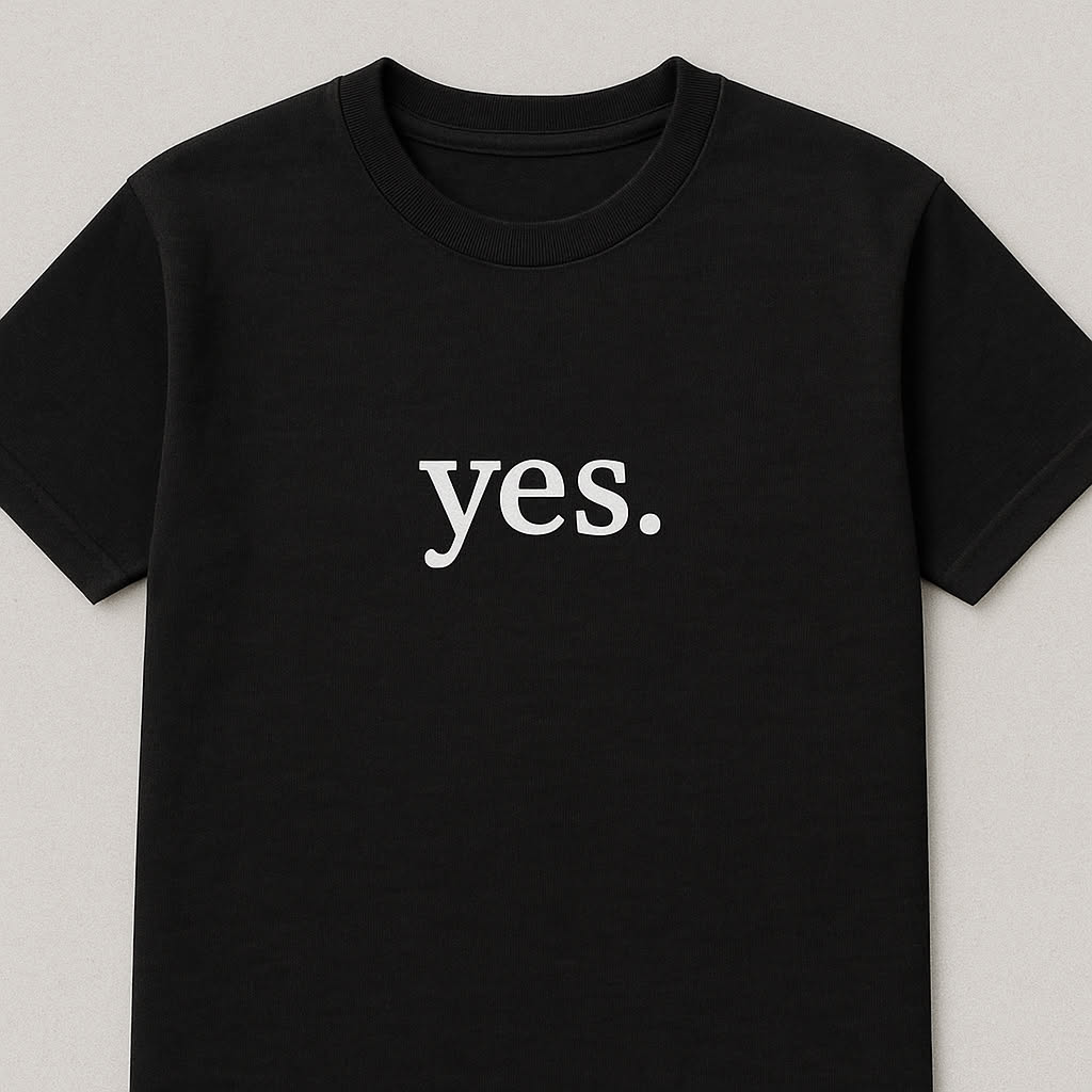 Dark humor t-shirt design: Yes